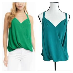 Naked Zebra Green Wrap Camisole Sleeveless Top